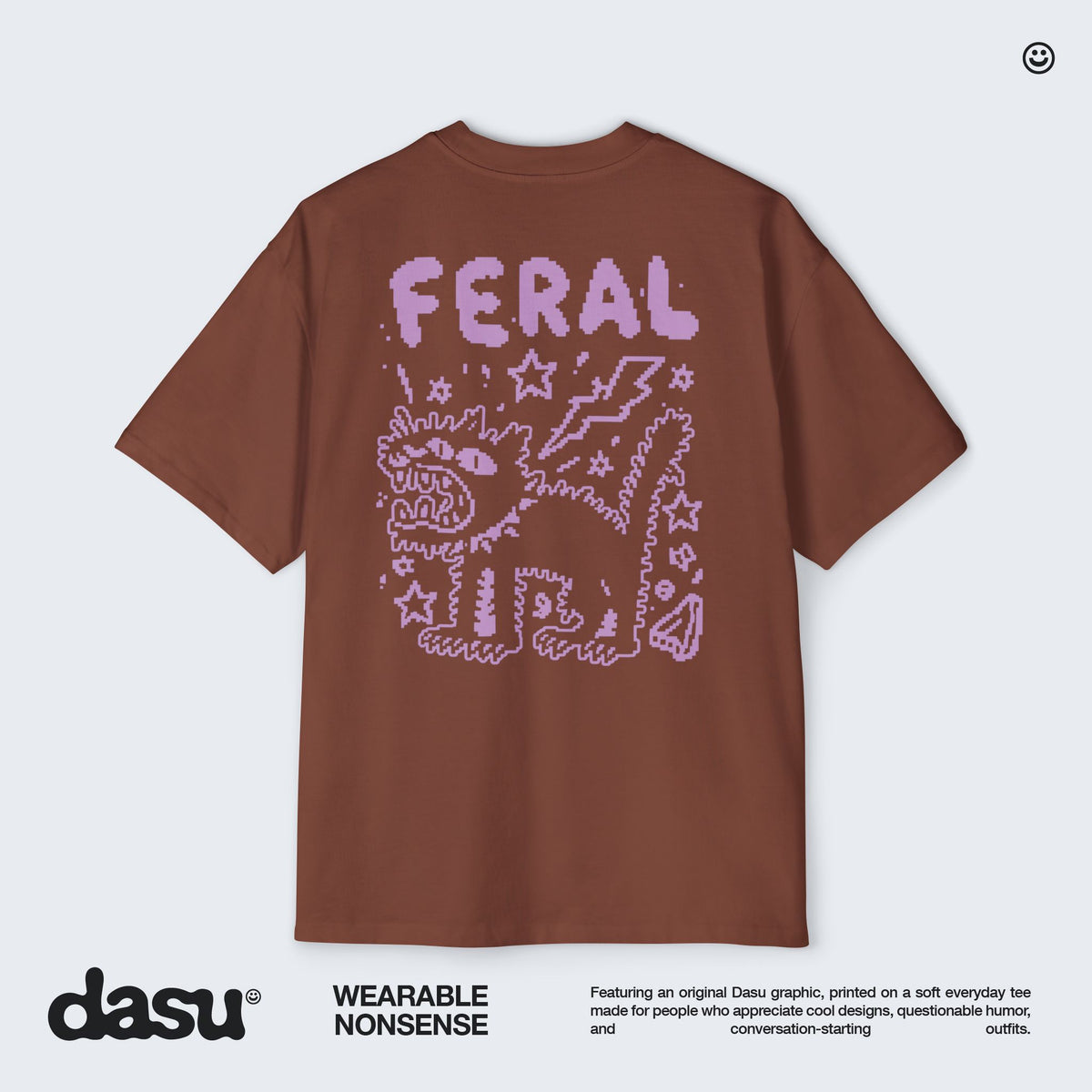 Feral Cat Graphic Tee | White T-Shirt, Punk Cat Illustration