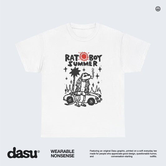 Rat Boy Summer T-Shirt | Funny Graphic Tee | Vintage Indie Streetwear Shirt | Retro Streetwear