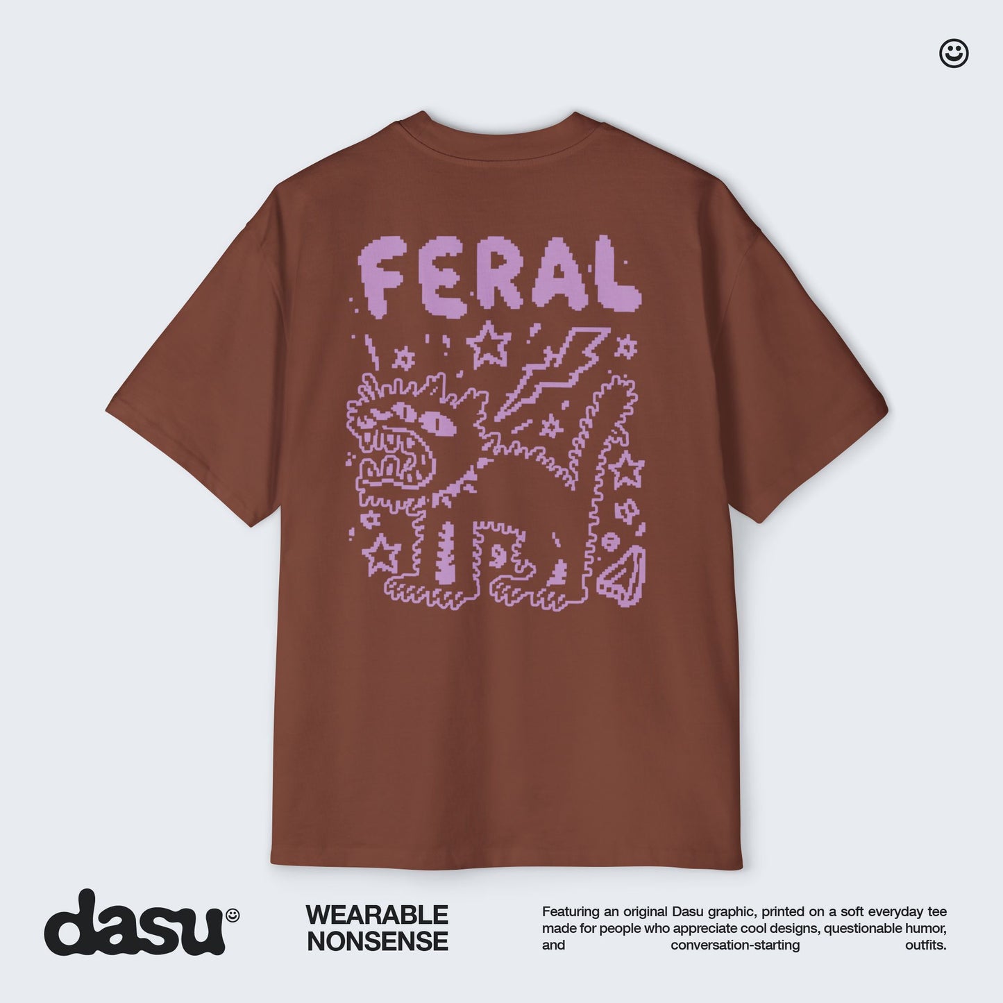 Feral Cat Graphic Tee | White T-Shirt, Punk Cat Illustration