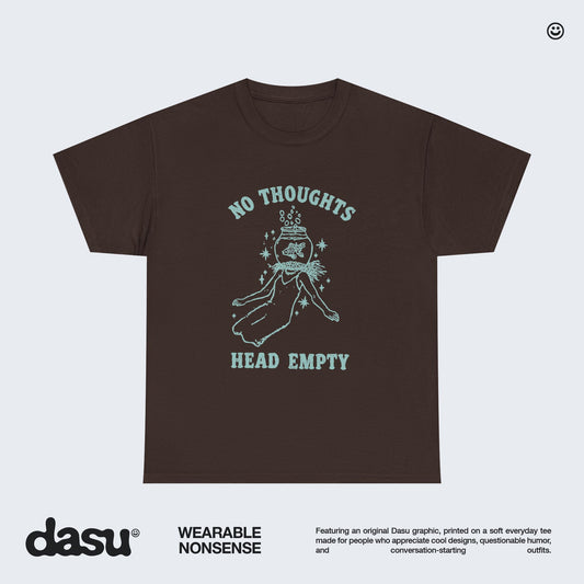 No Thoughts Head Empty Shirt, Funny Graphic Tee, Meme T-Shirt, Whimsical Fish Shirt, Unisex Funny Gift