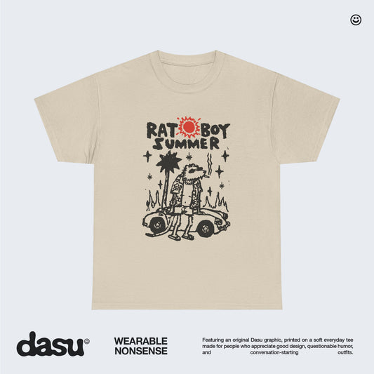 Rat Boy Summer T-Shirt | Funny Graphic Tee | Vintage Indie Streetwear Shirt | Retro Streetwear