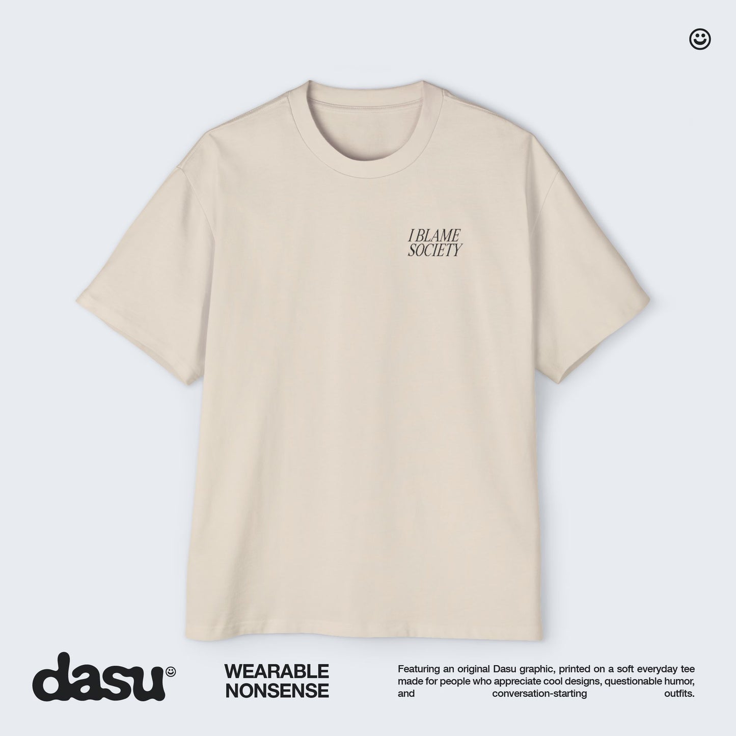 I Blame Society Cats Tee | White Graphic T-Shirt