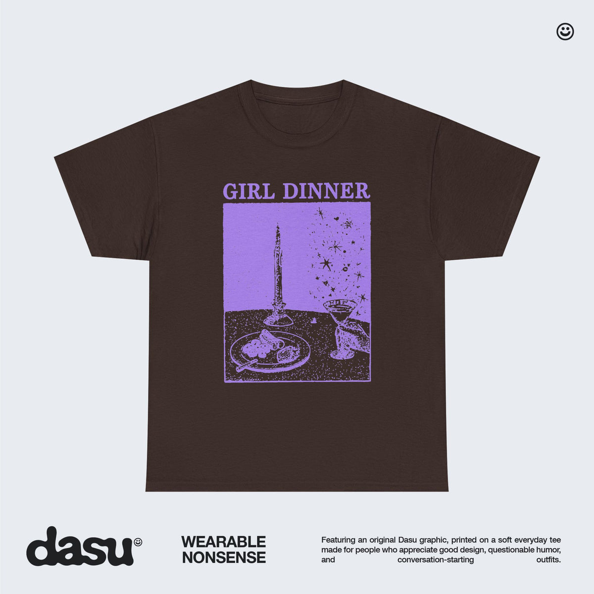 Girl Dinner Shirt, Funny Graphic Tee, Vintage Dinner Meme T-Shirt, Aesthetic Graphic Shirt, Funny Food Lover Gift