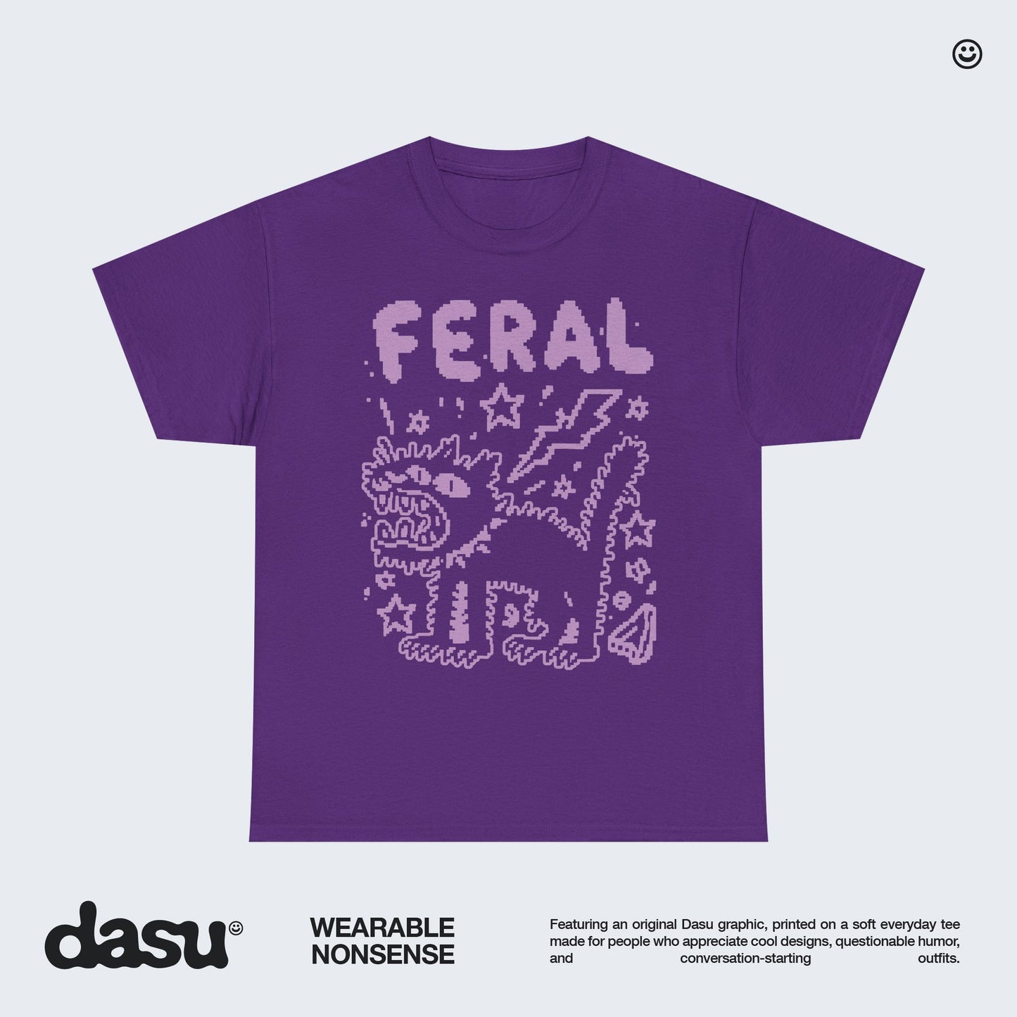 FERAL Cat T-Shirt | Funny Black Cat Graphic Tee | Vintage Grunge Shirt | Alternative Streetwear |