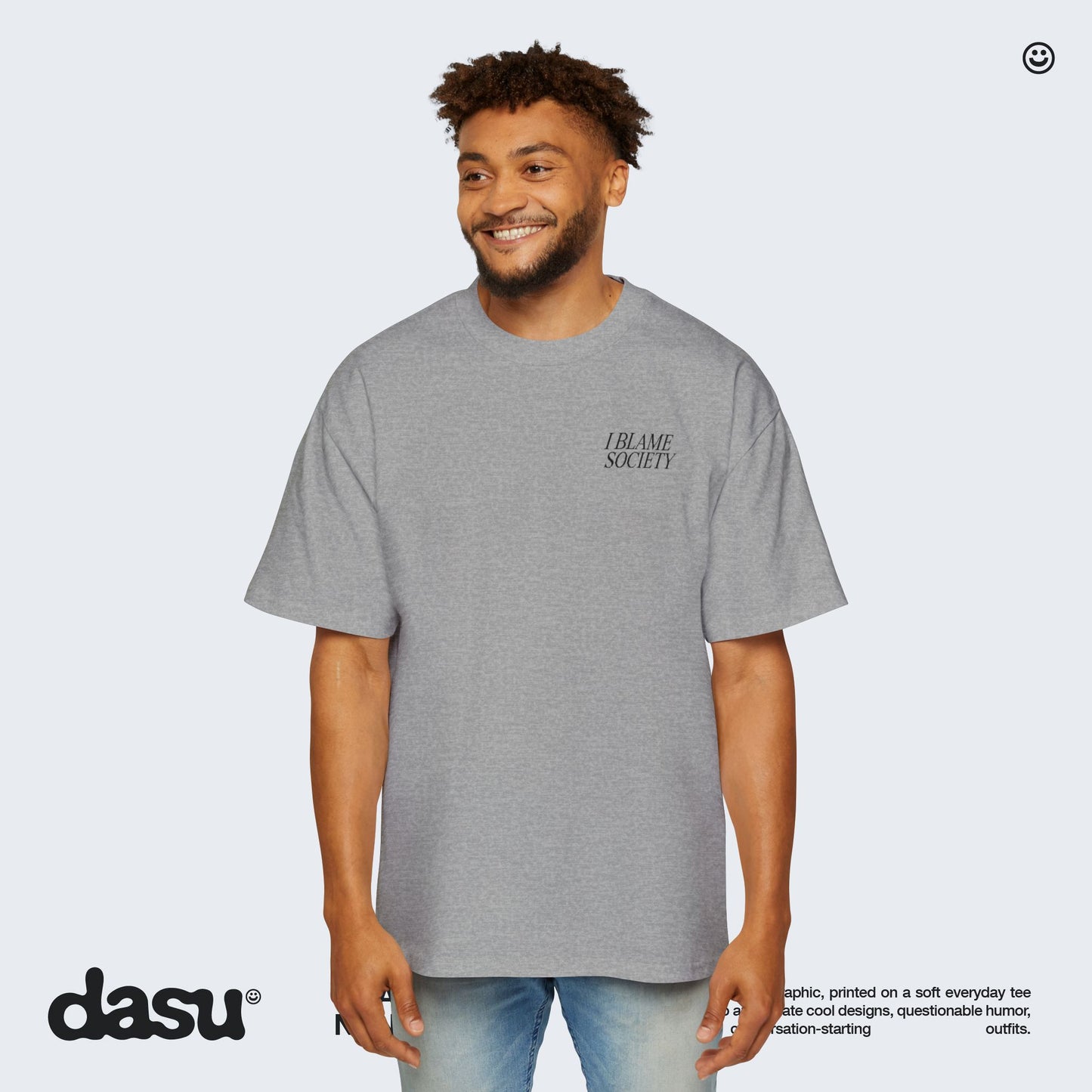 I Blame Society Cats Tee | White Graphic T-Shirt
