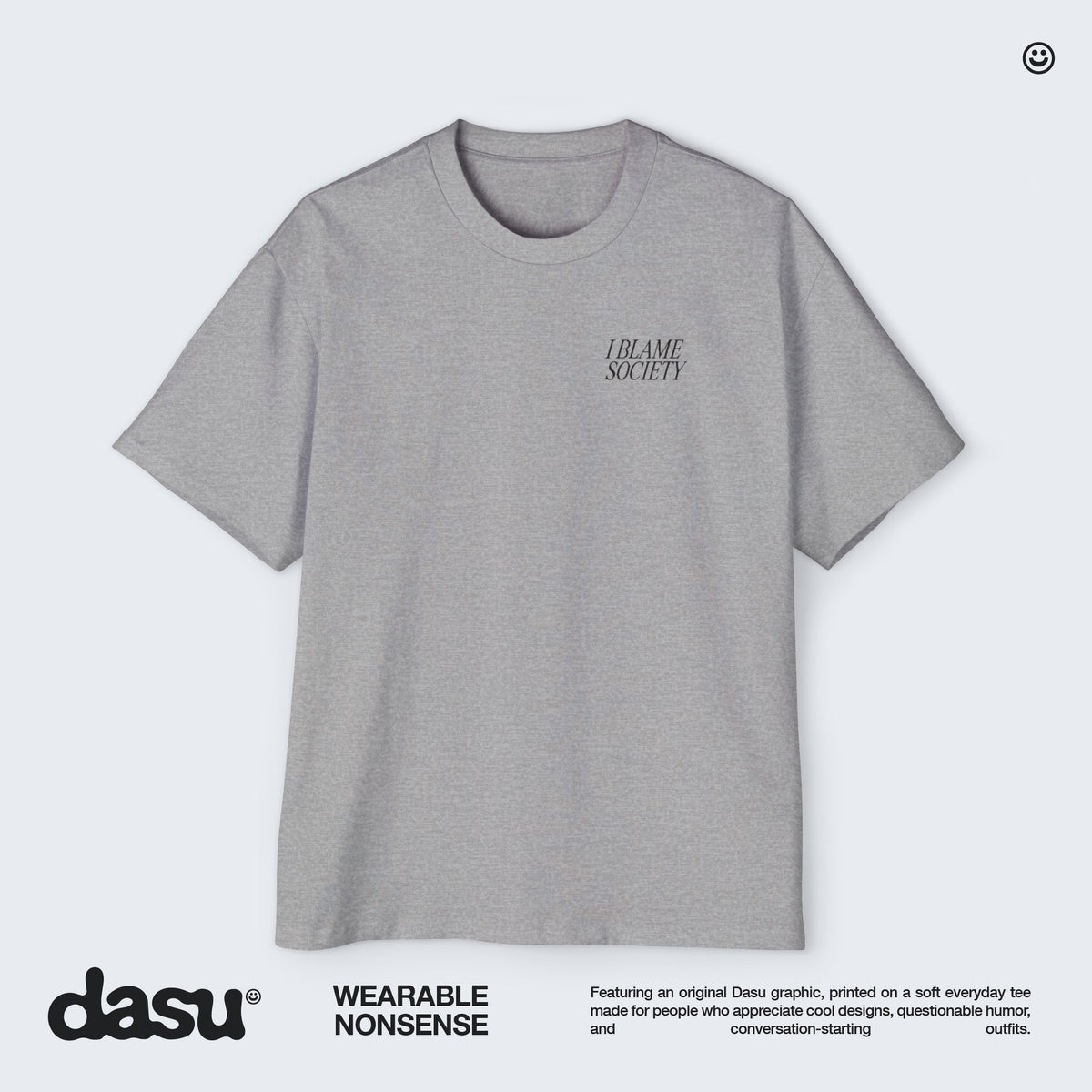 I Blame Society Cats Tee | White Graphic T-Shirt
