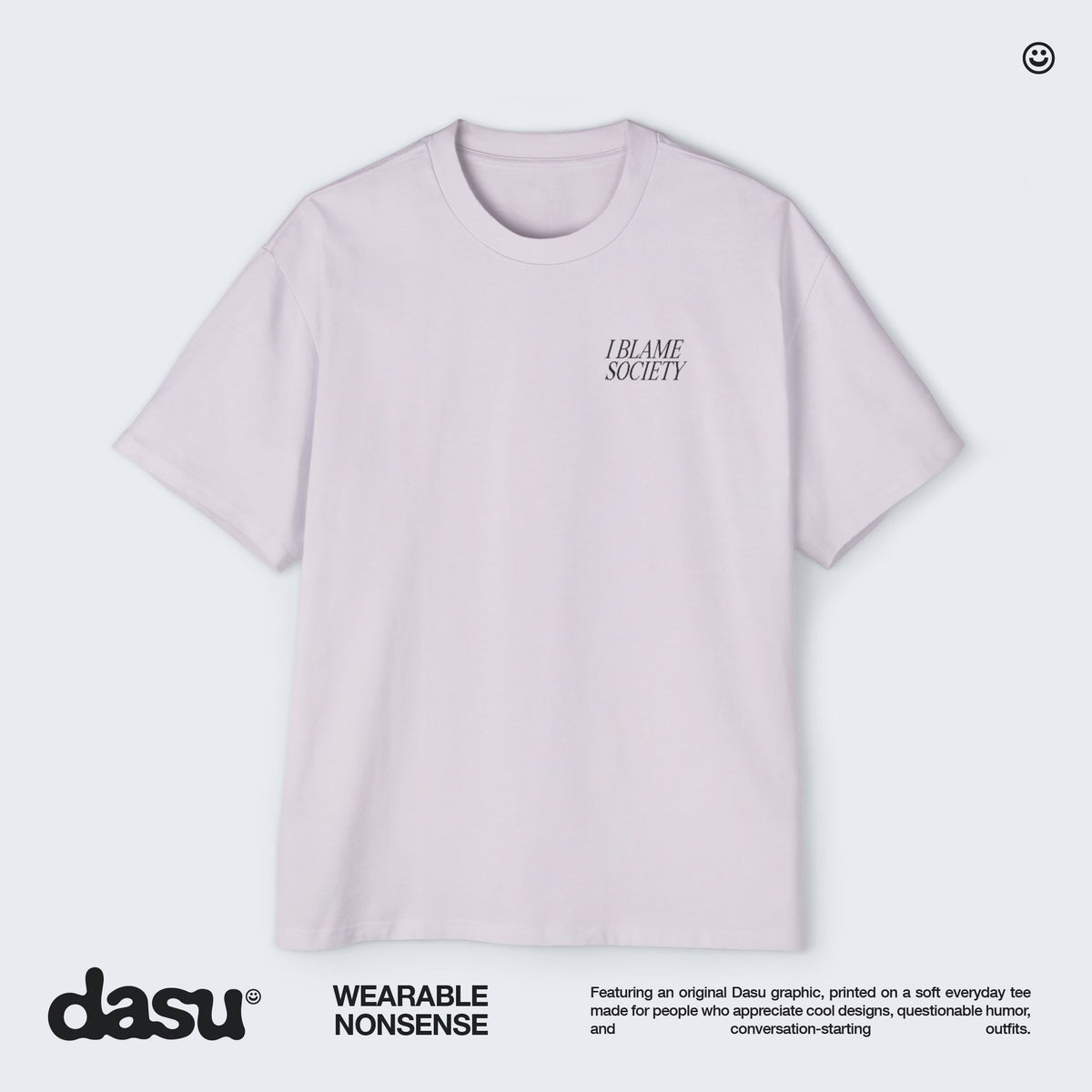 I Blame Society Cats Tee | White Graphic T-Shirt